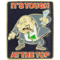IT'S TOUGH AT THE TOP PIN - Original Artwork Backpack Enamel Lapel Pin - 1"