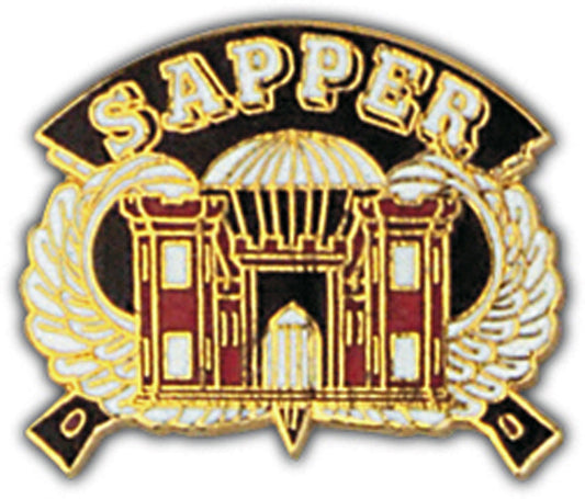 U.S. ARMY, ARMY SAPPER - Original Artwork, Expertly Designed PIN - 1.125"