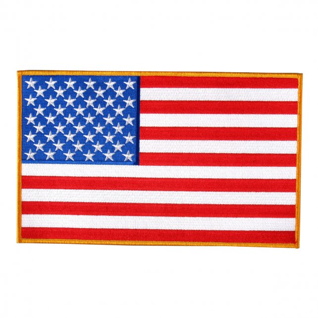 American Flag Hook and Loop 3" x 2" Patch