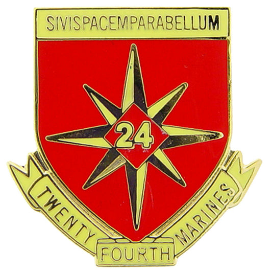 U.S. MARINES, Marines 24th Regiment - Original Artwork, Expertly Designed PIN - 1"