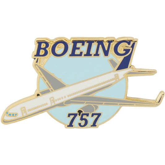 AIRCRAFT & HELICOPTERS, APL BOEING 757 - Original Artwork, Expertly Designed PIN - 1.5"