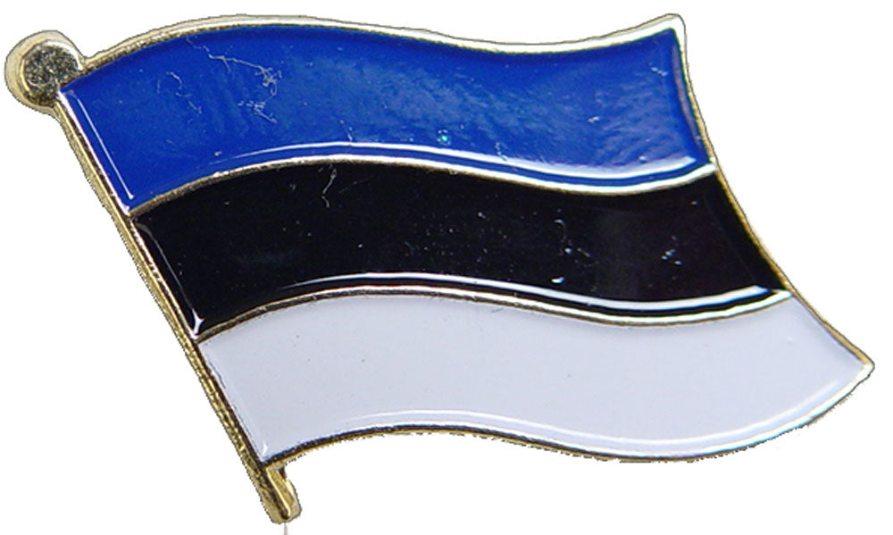 INTERNATIONAL, ESTONIA Flag - Original Artwork, Expertly Designed PIN - 1"