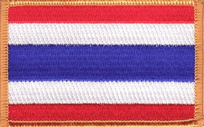 Thailand iron-on embroidered patch