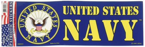 United State Navy Logo - Long Lasting Sticker DECAL - 3.5" X 10''