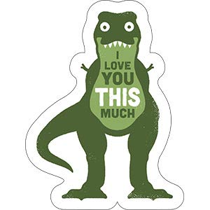 DAVID OLENICK, Amourosaurus STICKER - Licensed Original Artwork DECAL, 3.8" x 5"