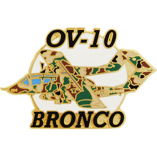 AIRCRAFT & HELICOPTERS, OV-10 BRONCO - Original Artwork, Expertly Designed PIN - 1.5"