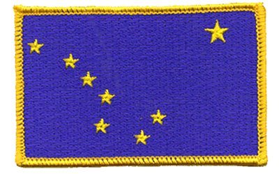 Alaska iron-on embroidered patch