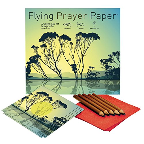 REFLECTIONS PRAYER - Flying Wish Paper® - Write it., Light it, & Watch it Fly, Large Kit, 7" x 7"