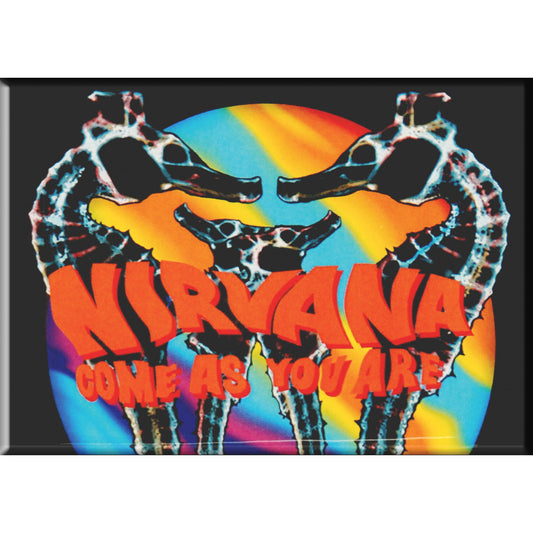 NIRVANA SEAHORSE - Premium Quality Original Artwork Fridge Magnet, Size - 2.5" x 3.5"