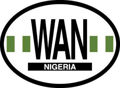 Nigeria oval decal for auto, truck or boat