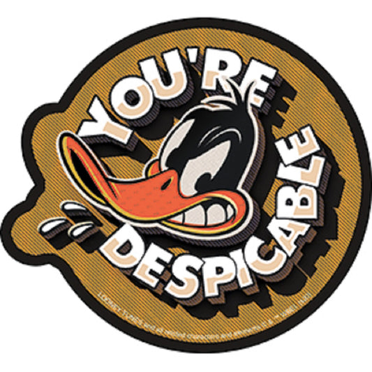 LOONEY TUNES YOU'RE DESPICABLE STICKER - Looney Tunes You're Despicable Orignal Artwork STICKER - 4" x 4.4"