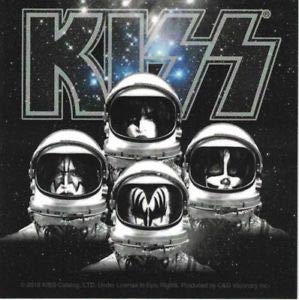 KISS, Astronauts DECAL - Officially Licensed Original Artwork STICKER, 4" x 4"
