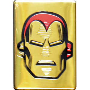 Marvel Magnet Iron Man - Metal Head on Gold New Toys Licensed m-mvl-0037-m