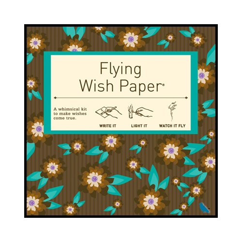 FLYING WISH PAPER® - Write it., Light it, & Watch it Fly - CHOCOLATE MINT, Spiritual Tool for Mediation & Affirmation - 5" x 5" - Mini Kits