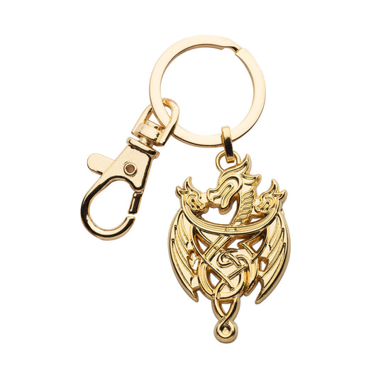 HOUSE OF THE DRAGON 3 DRAGONS 3D KEYCHAIN - Officially Licensed Original GAME OF THRONES Keychain - 4.5cm