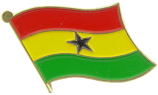 INTERNATIONAL, GHANA Flag - Original Artwork, Expertly Designed PIN - 1"
