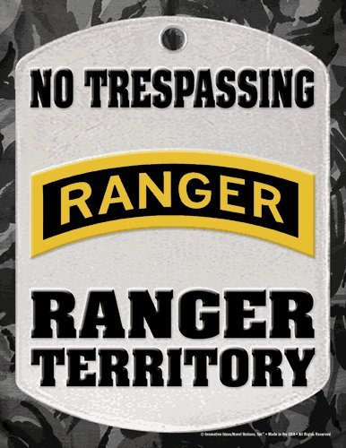 NO TRESPASSING "RANGER TERRITORY" Parking Only (Sign) - Individual Package - Laminated - 8.5" x 11"