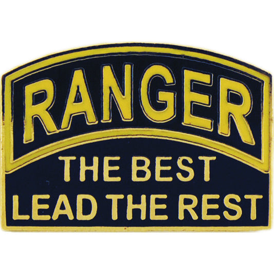 U.S. ARMY, RANGER The Best Lead The Rest - Original Artwork, Expertly Designed PIN - 1"