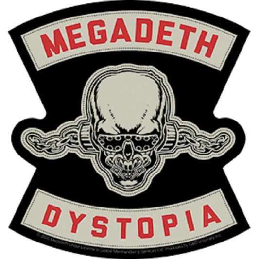 MEGADETH DYSTOPIA STICKER - American Heavy Metal Band Megadeth Orignal Artwork Premium Decal STICKER - 4.25" x 4.5"