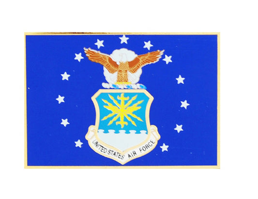U.S. AIR FORCE, USAF FLAG - Original Artwork, Expertly Designed PIN XLG - 1.5"