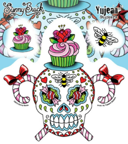 Sunny Buick - Sweet and Sticky Sugar Skull - Sticker / Decal
