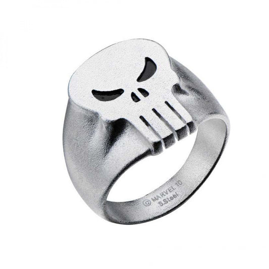 Marvel Punisher Ring - Punisher 3D Skull Logo Stainless Steel Ring - Size - 12