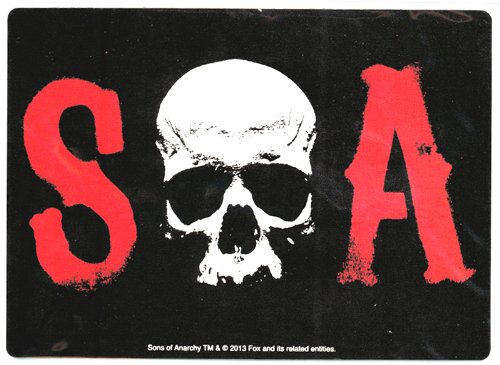 Sons Of Anarchy S Skull A Car Magnet