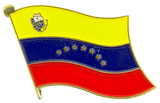 INTERNATIONAL, VENEZUELA Flag - Original Artwork, Expertly Designed PIN - 1"