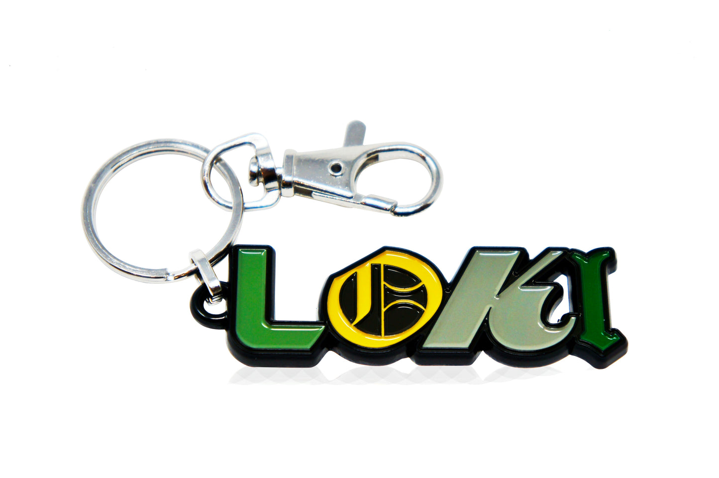Official LOKI LOGO KEYCHAIN, Original Marvel Studios & Disney+ Exclusive LOKI LOGO Keychain - 2 cm x 5.75 cm