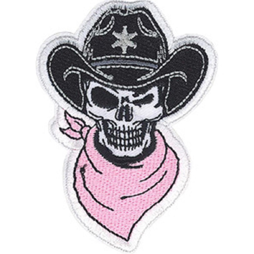 Skulls & Skeletons Bubble Gum Patch - Sew Iron on, Original Embroidered Artwork - Patch - 2.5" x 3.5"