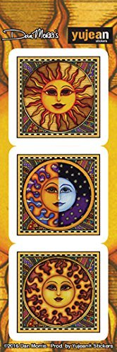 3 Suns - Dan Morris, Sun Protected Waterproof Vinyl Sticker DECAL for Car Bumper Skateboard Laptop Luggage - 2" x 2"