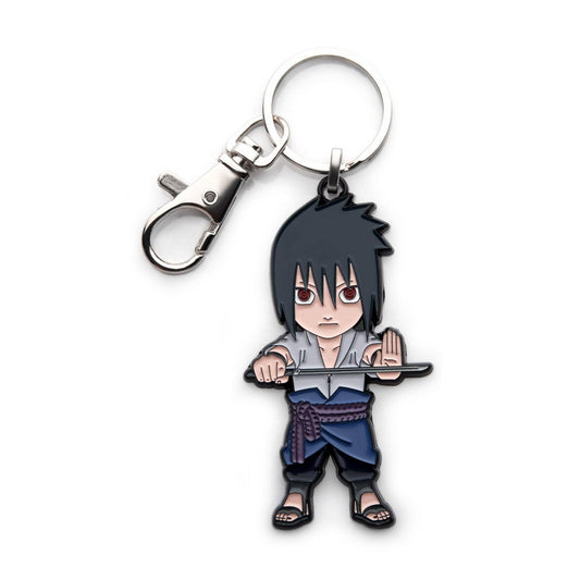 NARUTO CHIBI SASUKE W/ SWORD KEYCHAIN, Officially Licensed Anime Figure "Naruto" The Young Ninja Chibi Sasuke Keychain