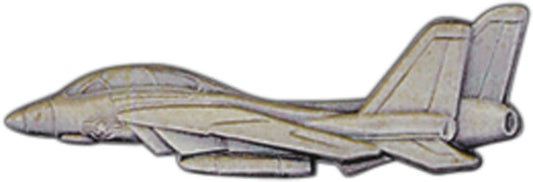 AIRCRAFT & HELICOPTERS, APL F-014 TOMCAT Pewter - Original Artwork, Expertly Designed PIN - 2.25"