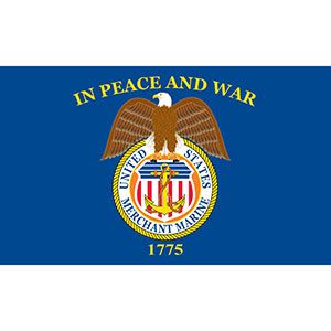 MERCHANT MARINE - Annin Armed Forces Flag, Exclusive Original Artwork Flag - 3" X 5"