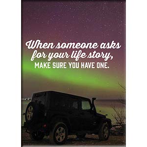 HAVE A LIFE STORY - Refrigerator MAGNET, Exclusive Artwork by Life Story, 2.5" X 3.5"