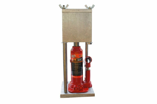 HTP Hydraulic 2-Ton Mega Square Press from Aircraft Aluminum Made in USA, Output 3" x 3" with up to 3" Deep in Thickness