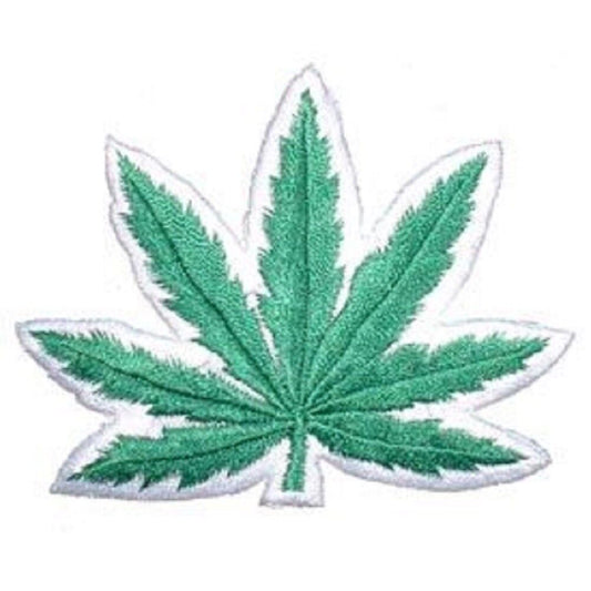 POT LEAF PATCH - Officially Licensed Embroidered United States Premium Artwork Patriotic Sew On / Iron On Patch - 3"