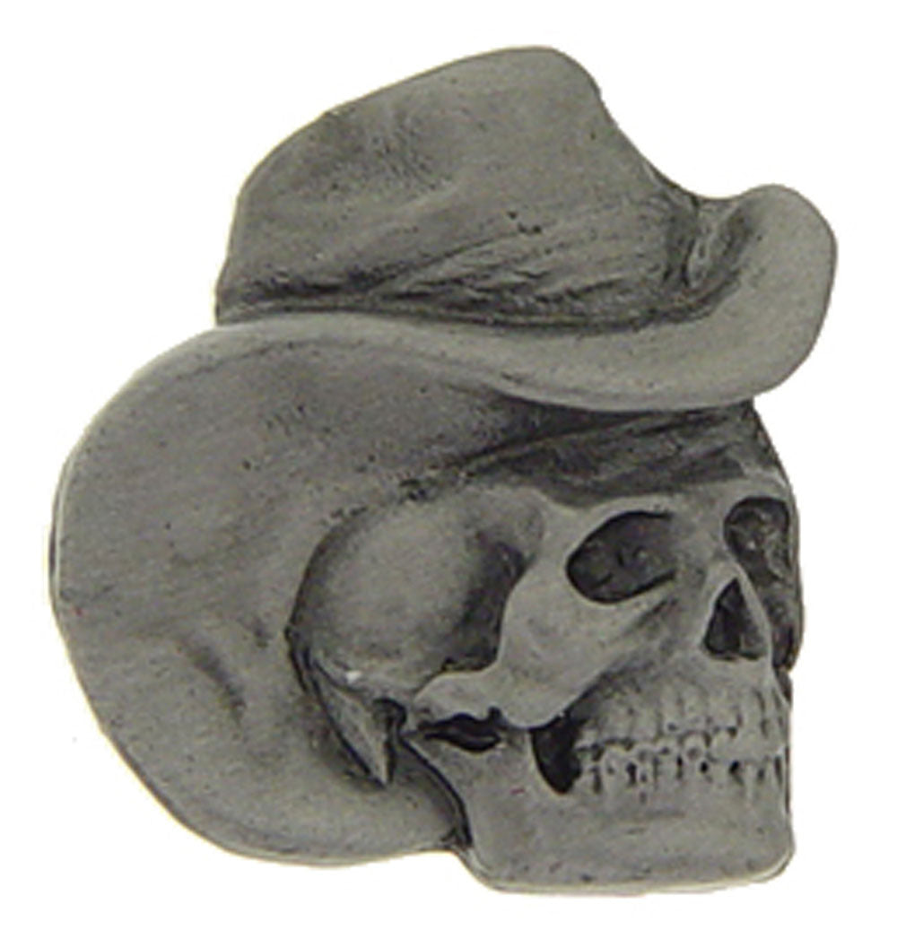 BIKES, BONES & REBEL, SKULL COWBOY HAT - Original Artwork, Expertly Designed PIN - 1"