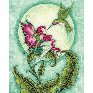 Flirting - Amy Brown Artwork Vinyl Decal, Reflective Scrapbook Stickers, 4" x 5"