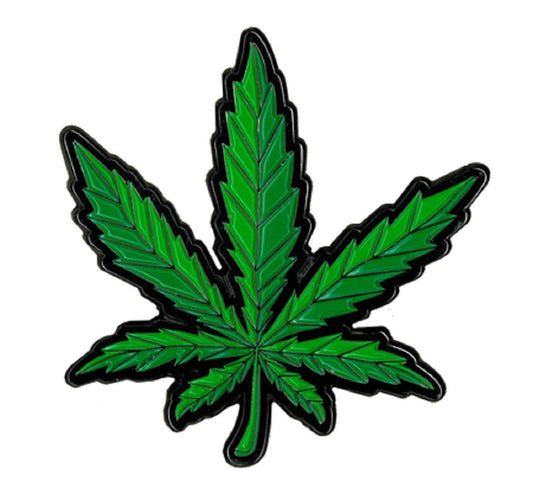 LEAF LARGE ENAMEL PIN, Licensed Original Artwork by Matt Stewart - 2" x 2"