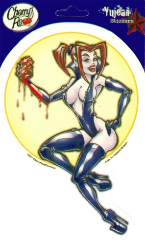 Cherry Redd - Countess Vampire Pinup Girl - Sticker / Decal