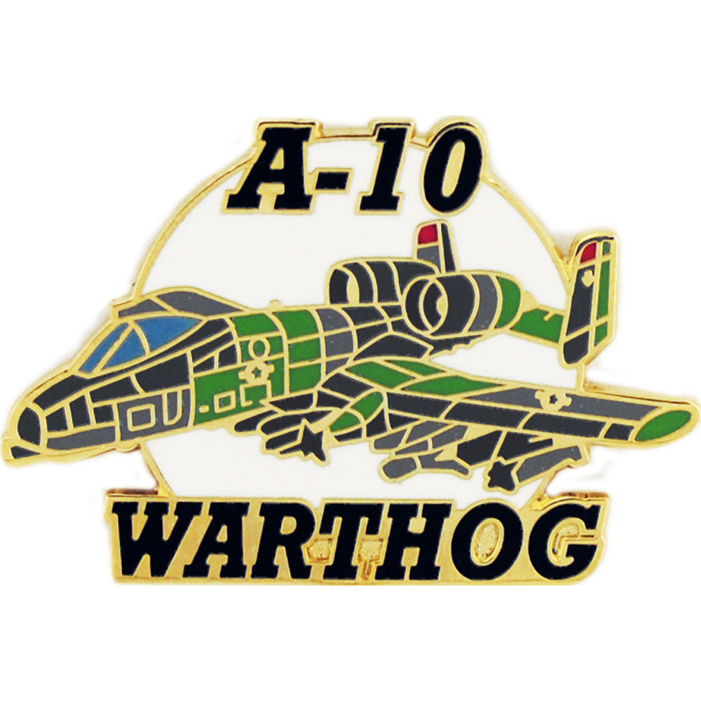 AIRCRAFT & HELICOPTERS, APL A-10 WARTHOG THUNDERBOLT - Artwork, Expertly Designed PIN - 1.50"