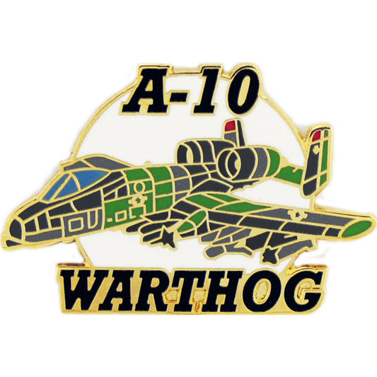 AIRCRAFT & HELICOPTERS, APL A-10 WARTHOG THUNDERBOLT - Artwork, Expertly Designed PIN - 1.50"