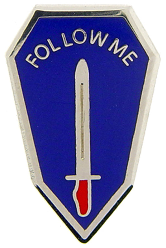 U.S. ARMY, FOLLOW ME Infantry SCHOOL - Original Artwork, Expertly Designed PIN - 1"
