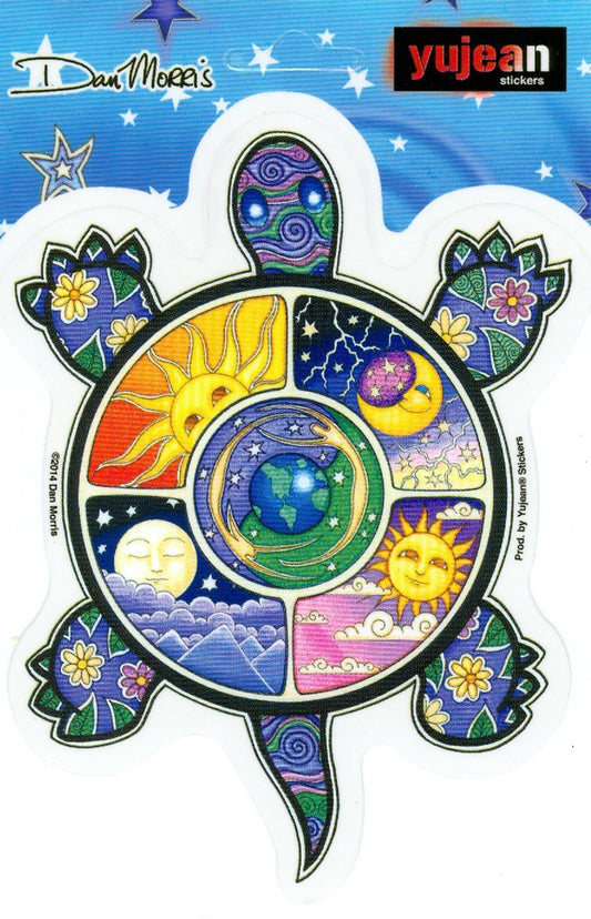 Dan Morris - Night and Day Turtle - Sticker / Decal