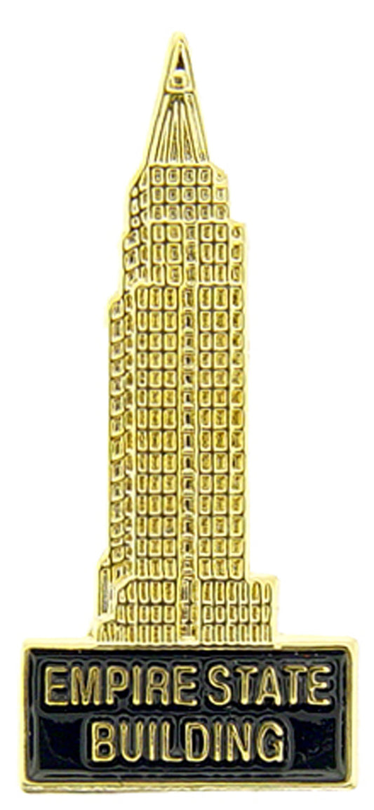 USA STATES, NEW YORK EMPIRE STATE BUILD - Original Artwork, Expertly Designed PIN - 1"