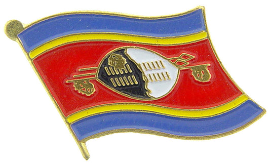 INTERNATIONAL, SWAZILAND Flag - Original Artwork, Expertly Designed PIN - 1"