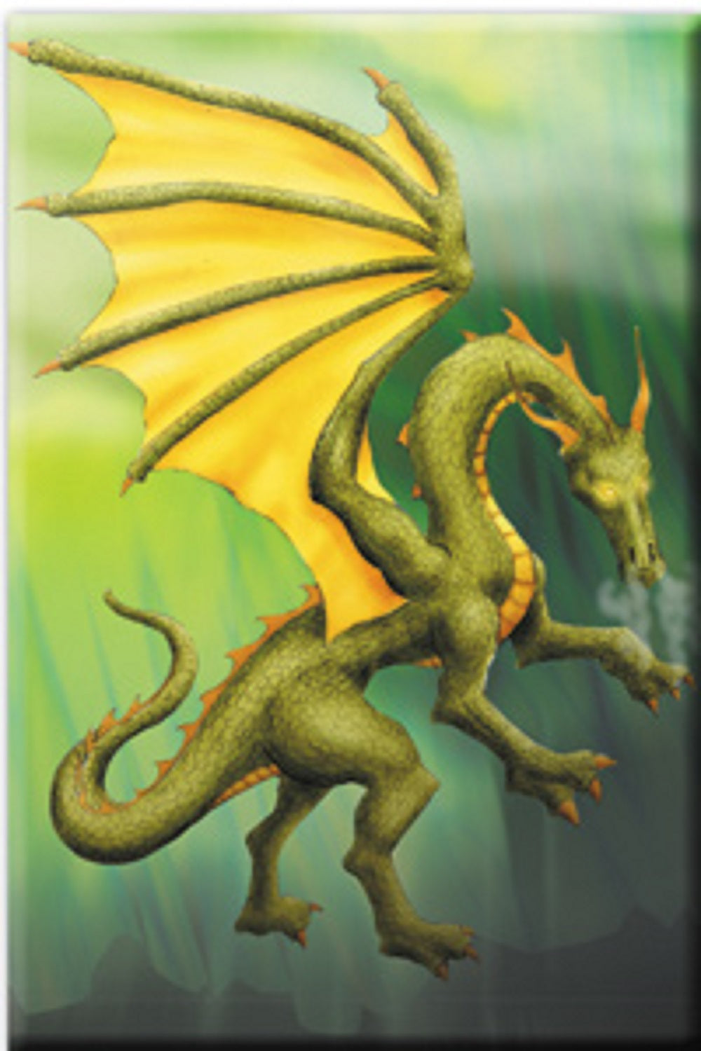 Green Dragon Magnet - Original Artwork Dragon Fridge Magnet