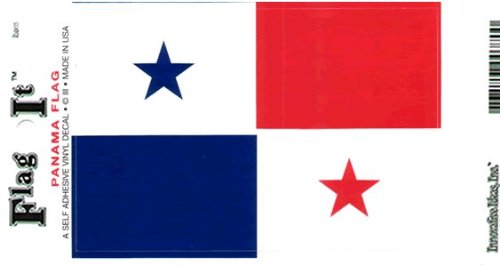 Panama flag decal for auto, truck or boat