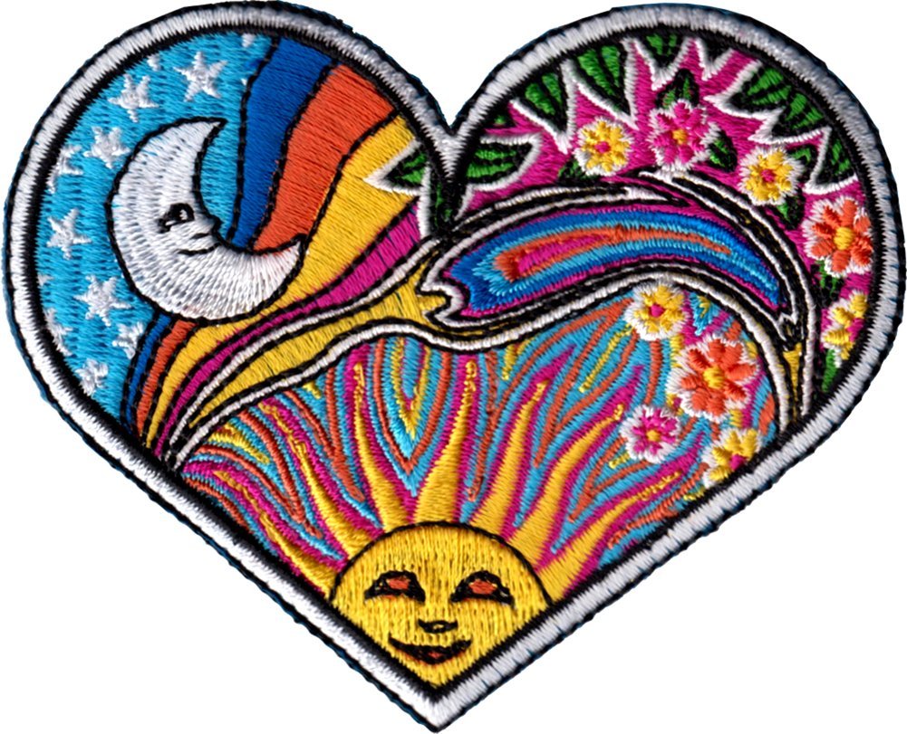 Night Day Heart - Dan Morris, Sew on Embroidered PATCH for Jeans, Jackets, Pants for Men Women and Kids - 2.75" x 3.5"